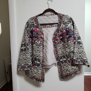 Boho Multi Colored Quilted Jacket